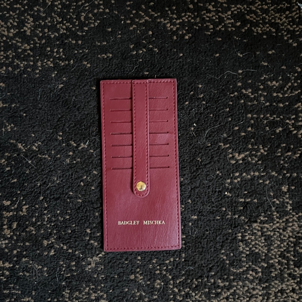 Bagley Mischka Burgundy Card Holder